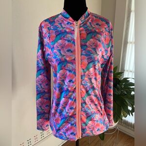 Sunskin UPF 50+ Womens Front Zip Jacket - Size Large